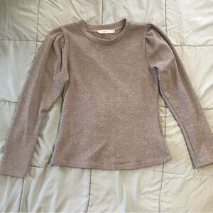 3/4 sleeve knit blouse